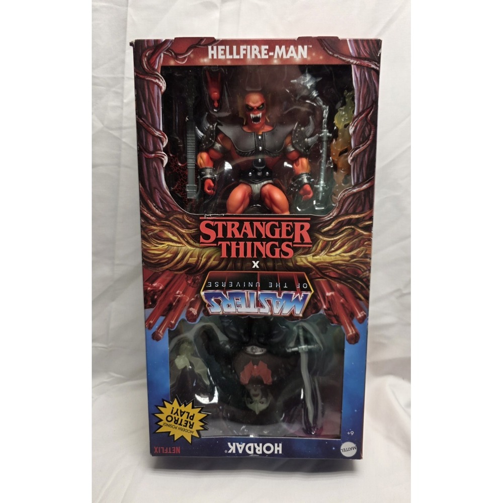 Mattel Masters of the Universe x Stranger Things Hordak Hellfire-Man Action Fig…